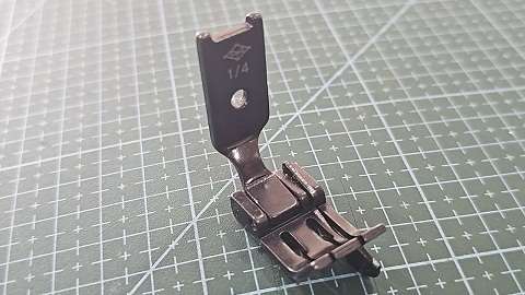 PIE DOBLE AGUJA 1/4 CON GUIA 1/16 CON ESPACIO